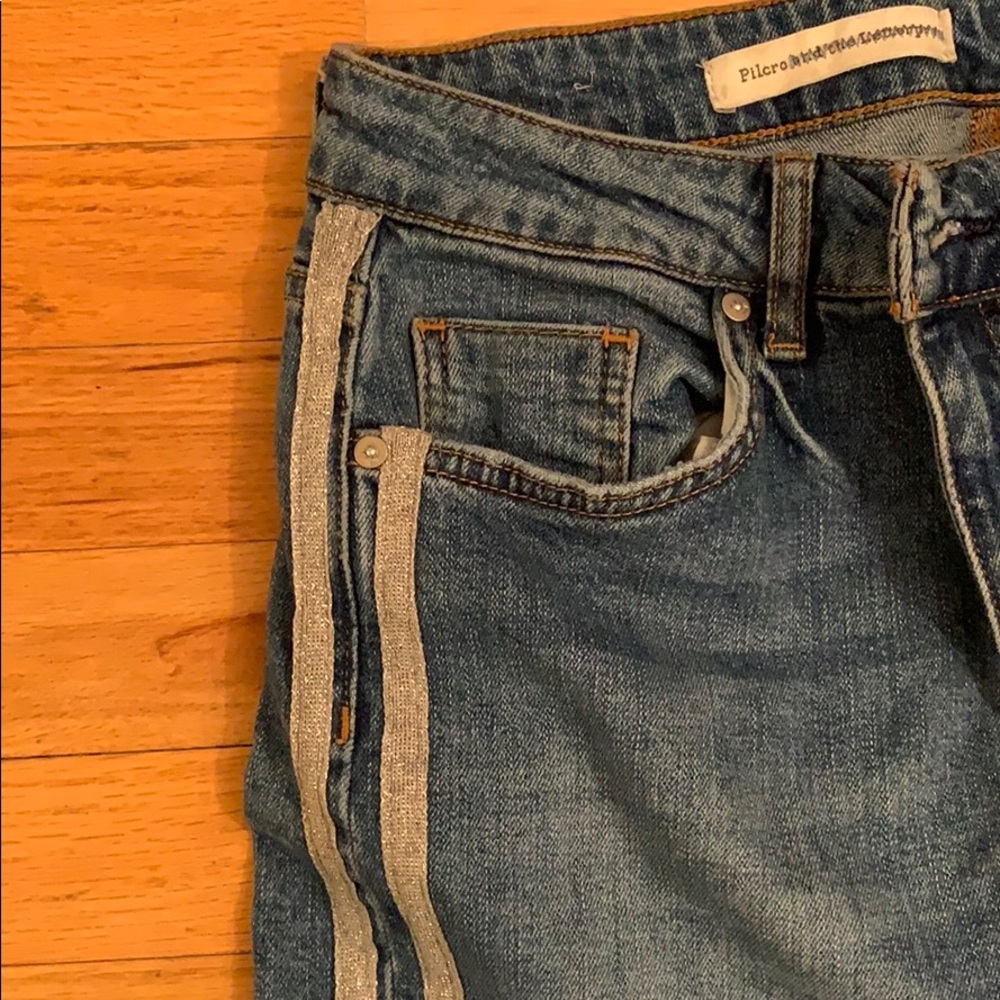Silver striped jeans